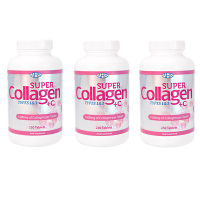  3x AHS 250 SUPER COLLAGEN + VITAMIN C (750 Tabletten)