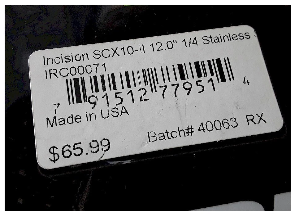 Vanquish IRC00071 Incision SCX10-II 12 1/4 INCOMPLETE Missing 3-links only NEW - Image 3 of 3
