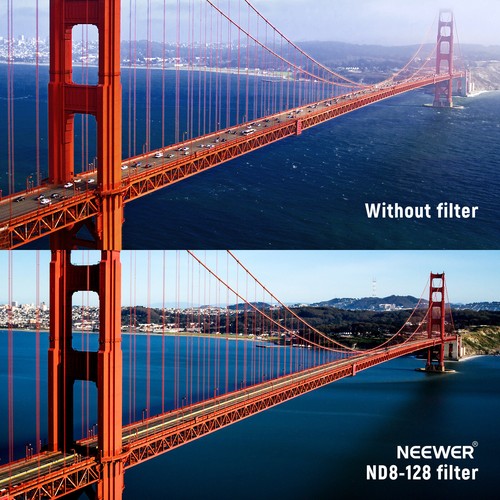 NEEWER 62mm HD Variable ND Filter ND8-ND128 Camera Lens Filter No X Cross - Picture 4 of 8