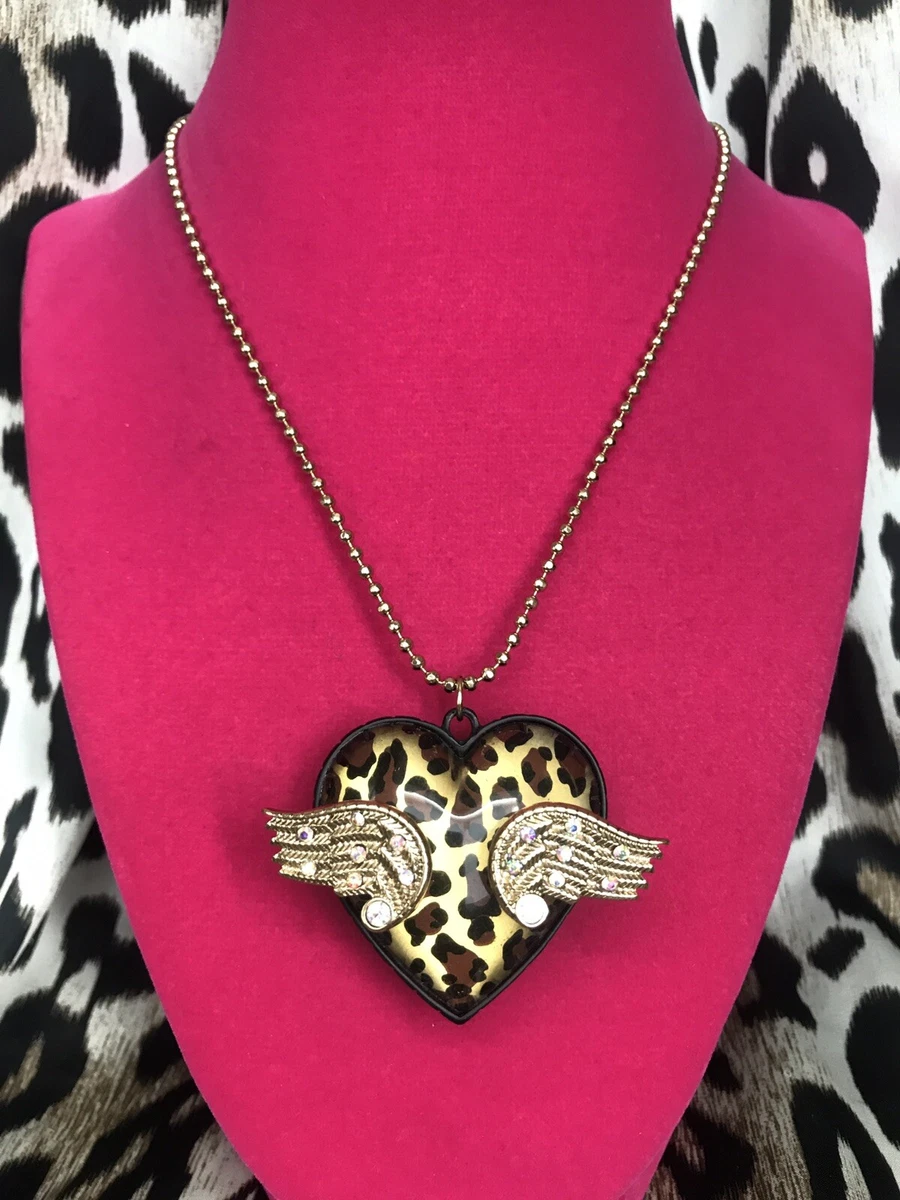 Betsey johnson deals angel wing necklace