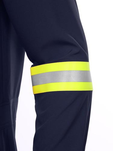 Men Overalls Reflective Coveralls Uniforms Jumpsuits Mechanic Turn-Down Collar - Picture 32 of 62