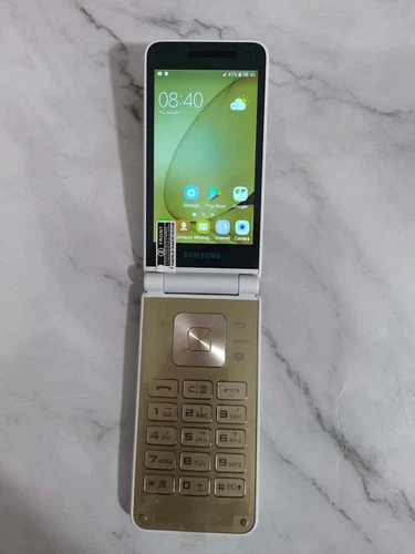 SM-G1600 Samsung Galaxy Folder 16GB Android werkseitig entsperrt Flip Smartphone - Bild 9 von 42