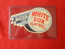 Vintage 1941 Chicago White Soxs Baseball Team Home Schedule Sticker/Decal