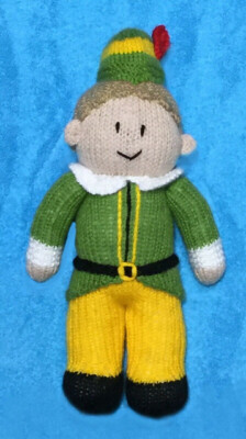 STRICKANLEITUNG - Christmas Buddy the Elf inspiriert 32 cm Stofftier Puppe