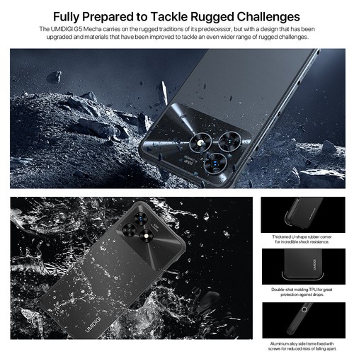 UMIDIGI G5 Mecha 8+128GB Android Unlocked Smartphone Rugged Dual SIM 4G LTE Good - Picture 3 of 10