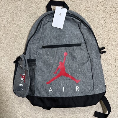 Nike Air Jordan Backpack With Pencil Case Carbon Heather 9A0503-GEH
