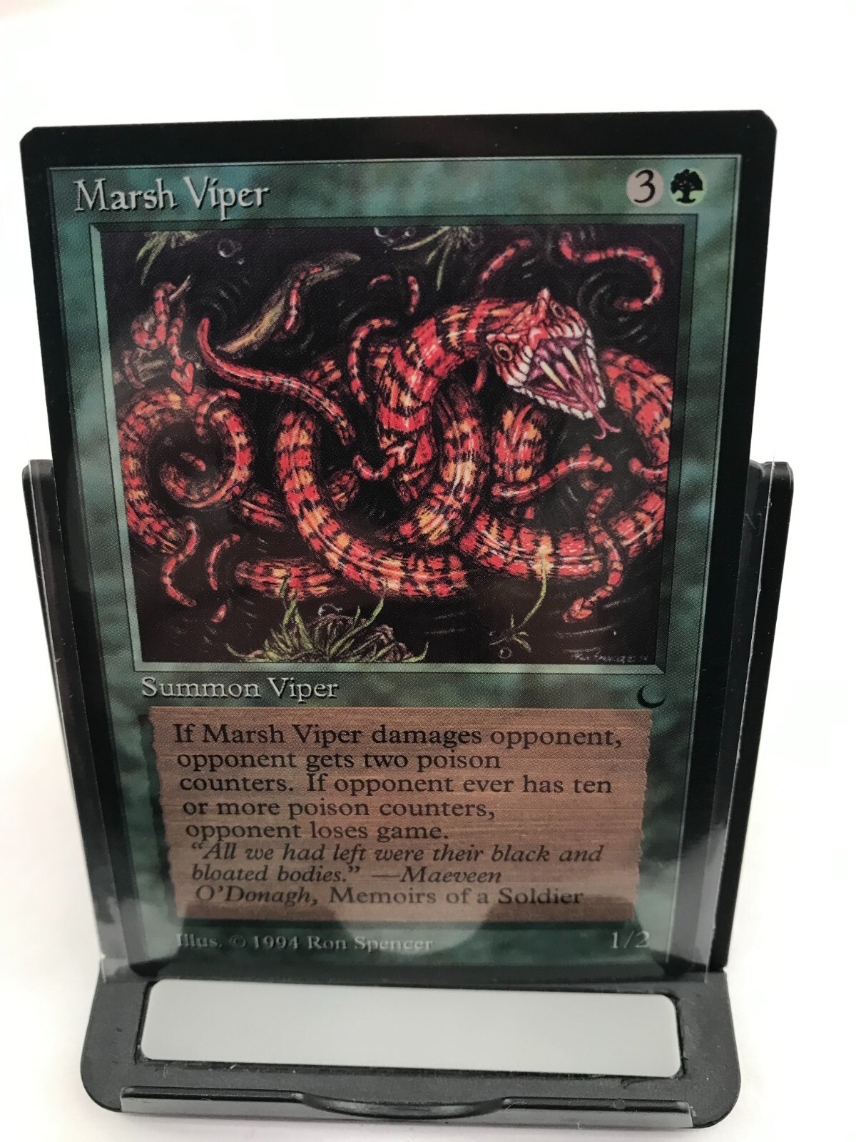 Marsh Viper The Dark English NM Green Magic the Gathering MTG 1994