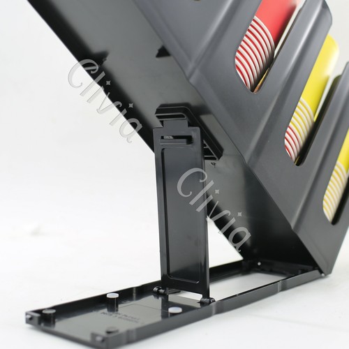 Paquete de 2 portavasos Clivia negro 4 secciones inclinadas dispensador de tazas cafetería - Imagen 6 de 8