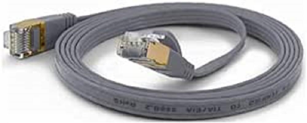 wantecWire 7072 Extra Thin Patch Cable Grey gray Länge 0.2m