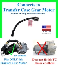 fits Ram Dodge 1500 2500 3500 Transfer Case Gear Motor Connector Plug Wiring