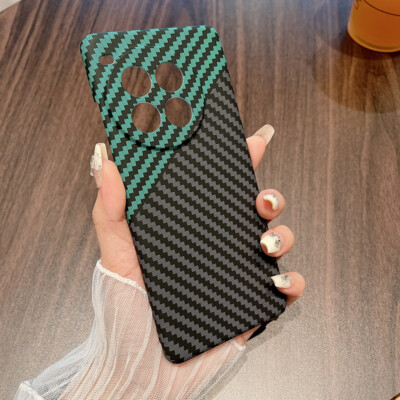 Screen Protector Carbon Fiber Pattern Hard PC Case For OnePlus 15R 13T 12 11R