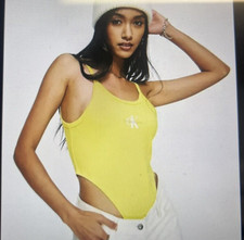 Bodysuit - Calvin Klein JEANS Women's LARGE THIS IS LOVE BODYSUIT THONG