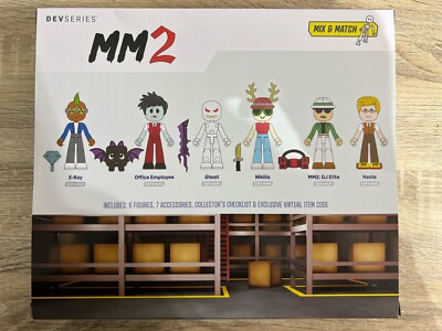 Jazwares Roblox DEVSeries MM2 - Powers pack 6 Figure Set & Virtual