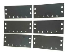 Lot of 6 Cinch MS5141 Terminal Block Marker Strip 5 Position