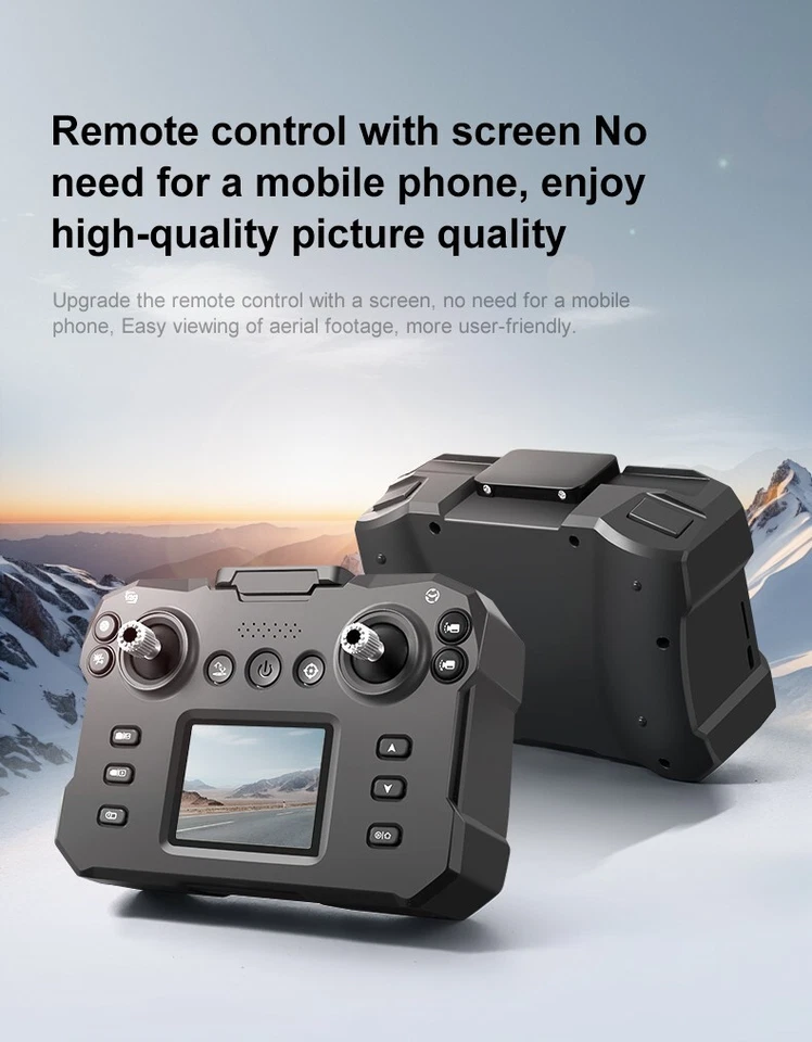 K15 Drohne mit Bildschirm-Fernbedienung, bürstenlos, hochauflösende Luftaufnahme - Bild 4 von 4