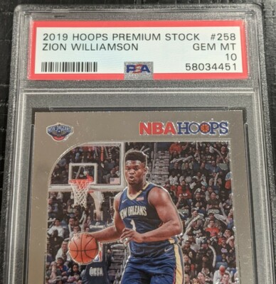 2019 Hoops Premium Stock ZION Williamson ROOKIE PSA 10 GEM
