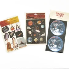 Space Shuttle Columbia and Earth Planet Stickers Conversation Mrs Grossmans