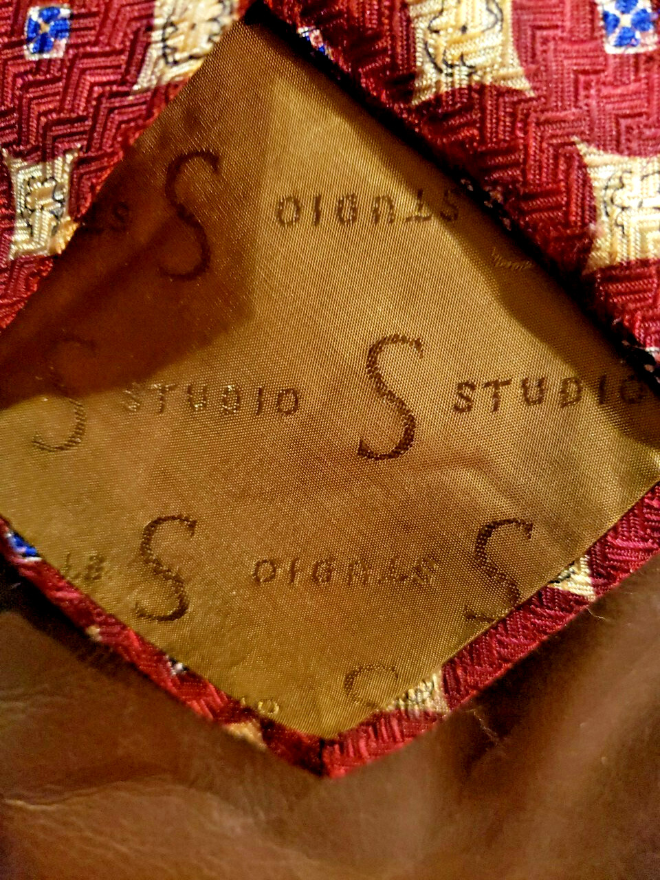 Robert Talbott Studio Tie Extra Long Red Black Si… - image 3