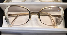 Vintage Art Craft Eyeglasses Glasses Gold Silver Frame ONLY, 50/20/140 Excellent