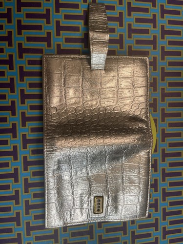๐ Wallet Leather Croc Alligator Vintage ๐ Metallic Antique ๐๐ฆ - Picture 8 of 15
