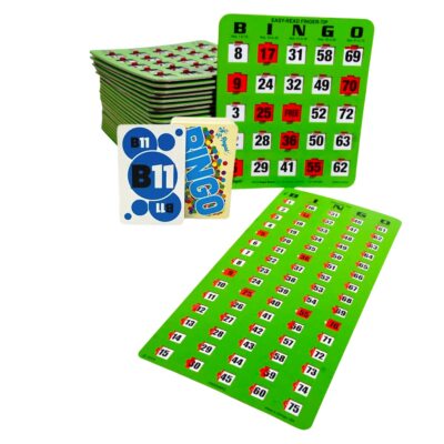 Regal Bingo - Easy Read Finger-Tip Shutter Slide Card Bingo Set - Jumbo Calling