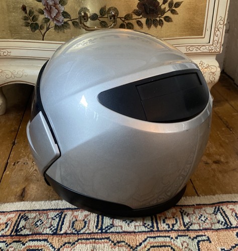 BMW MOTORRAD 5 Front Flip Helmet Size 52/53 Silver Comms System Good Condition - Picture 2 of 12