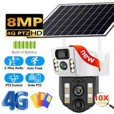 Wifi Outdoor CCTV IP Solar Camera Waterproof 8MP Night Vision Video Surveillance