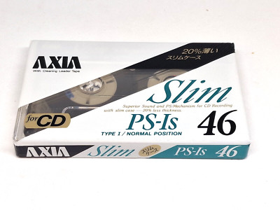 AXIA PS-1S 46 leere Audiokassette Band (versiegelt) NEU