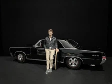 SKATEBOARDER FIGURINE III FOR 1/18 SCALE MODELS BY AMERICAN DIORAMA 38242