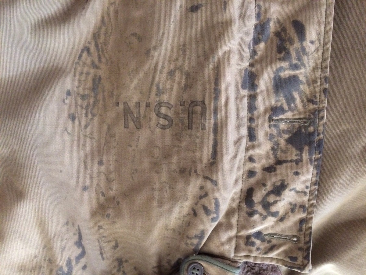 VINTAGE 1940 N1 WWII US USN NAVY GREEN DECK COAT JACKET CONTRACT