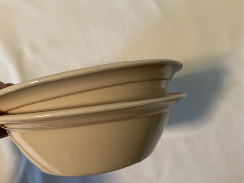 Corning Corelle Corner Stone Royal Garden Soup Cereal Bowls 6 3/4” Beige w Coral - Picture 11 of 11
