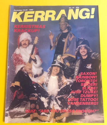 Kerrang! No.31- December 16-29 1982 - Saxon, Slade, Spider, Toronto, Rose Tattoo
