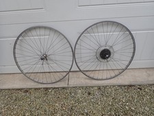 Vintage Weinmann Concave 700C 36H Clincher Rim Set Made in Belgium w/5 Cassette