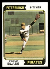1974 Topps Baseball Card #595 Steve Blass