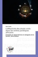 L'effectivité Des Droits Civils Dans Les Ordres Juridiques Africains RéGis Madja
