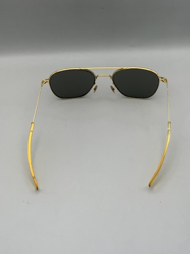 Gafas de sol Randolph Engineering Aviator para hombre talla 58 mm marco dorado lentes verdes EE. UU. - Imagen 5 de 13