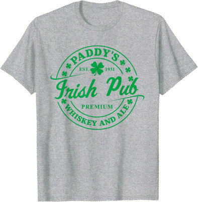 Irish Pub Whiskey Beer Ireland St. Patrick's Day Unisex T-Shirt