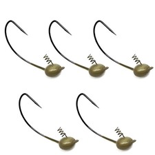 Tungsten Shaky Head Jigs for Bass Fishing - Premium Fishing Hooks, Ideal Shak...