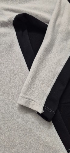 The North Face Polartec giacca pullover uomo grigio/nero 1/4 zip pile tg. M - Foto 5 di 14