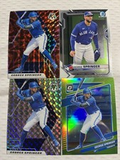 George Springer (4) cards 2021 Panini, Topps Blue Jays
