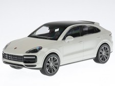 Porsche Cayenne Turbo S e-hybrid coupe white diecast model car 10K Norev 1:43