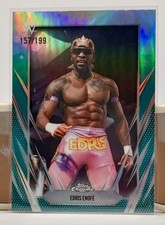 2026 Topps Chrome WWE #126 Edris Enofe Aqua Refractor #'d 157/199