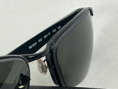 Ray Ban Brille,, RB 3534 002, 59-17-135, 3N, Schwarz, Gestell Polaroid Gläser - Bild 5 von 19