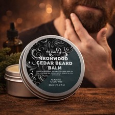 IRONWOOD CEDAR Beard Balm Strong Hold • Natural Conditioning • Premium Grooming 