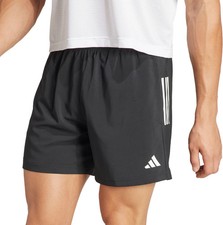 adidas Own The Run Mens Running Shorts Black 7 Inch Moisture Wicking Zip Pocket
