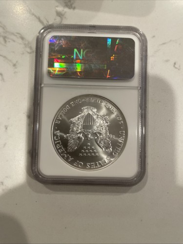 1998 $1 American Silver Eagle NGC MS 69 Grey Label - Picture 2 of 2