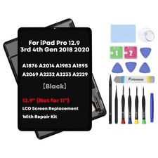 LCD Display Screen Digitizer Assembly For iPad Pro 12.9" 3rd Gen / 4th Gen Black