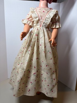 Vintage Madame Alexander Cissy - Miss Revlon Doll Dress / Gown  Red Rosebuds