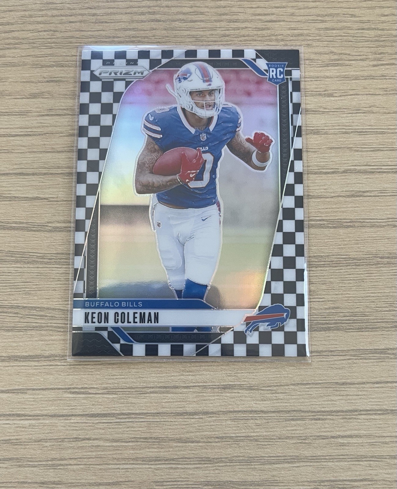 2024 Panini Prizm- Keon Coleman Rookie Black & White Checker Prizm #362 (RC)