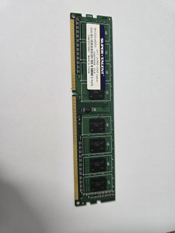 Four SUPER TALENT DDR3-1333 2GB/256×8 CL9 - Image 2 of 2